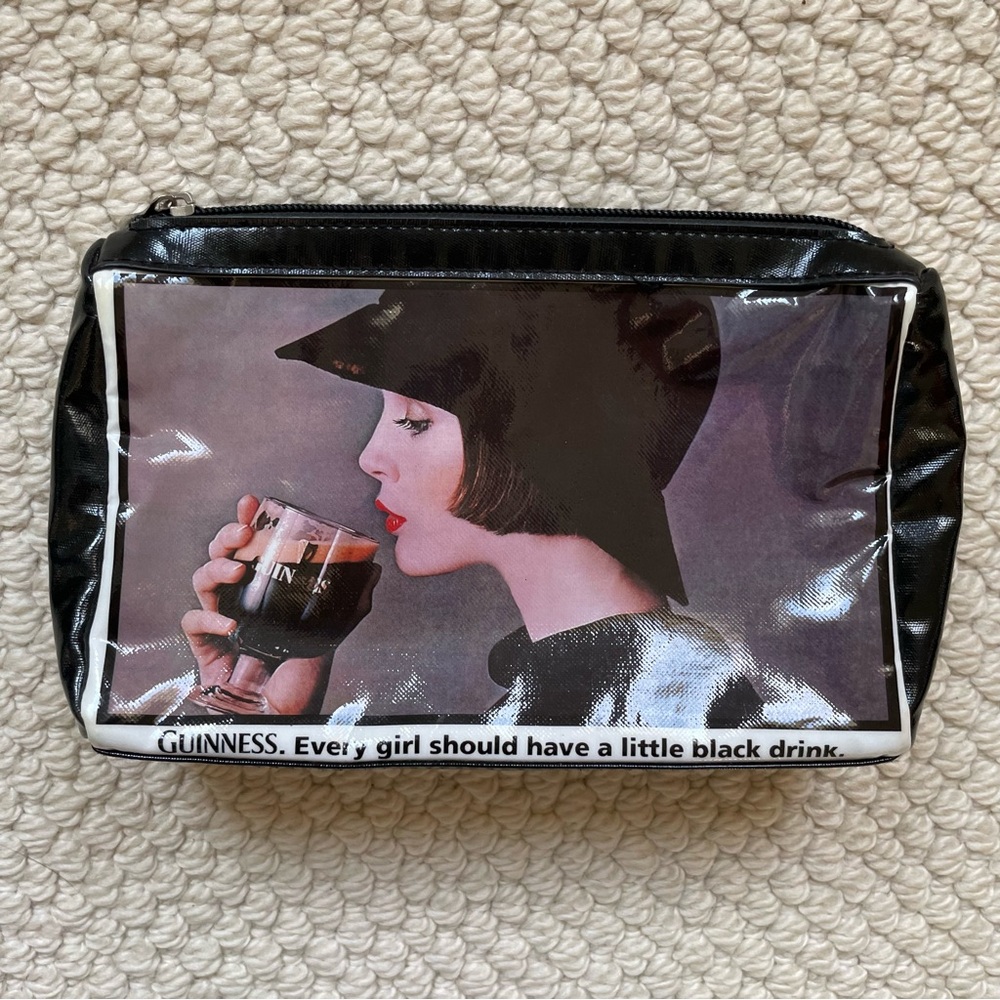 Guinness beer branded cosmetics bag